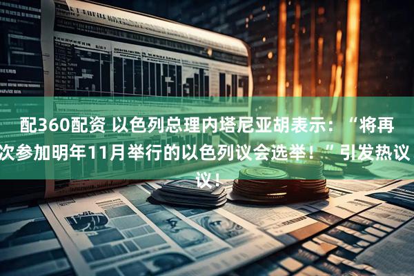 配360配资 以色列总理内塔尼亚胡表示：“将再次参加明年11月举行的以色列议会选举！”引发热议！