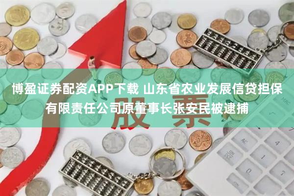 博盈证券配资APP下载 山东省农业发展信贷担保有限责任公司原董事长张安民被逮捕